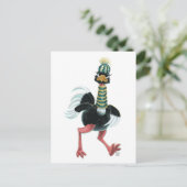 Strauß aus der Arktis auf der Flucht Postkarte (Stehend Vorderseite)