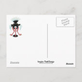 Strauß aus der Arktis auf der Flucht Postkarte (Rückseite)