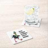 Strauß aus der Arktis auf der Flucht Rechteckiger Pappuntersetzer (Vor Ort)