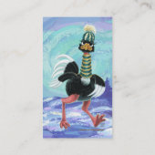 Strauß aus der Arktis auf der Flucht Visitenkarte (Rückseite)