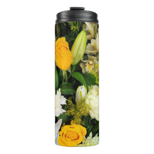 Strauß aus Lilien und Rose Thermosbecher