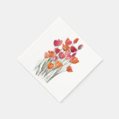 Strauß aus Tulpen Servietten (Ecke)