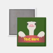 Strauß Banner Magnet (Vorderseite/Rückseite)