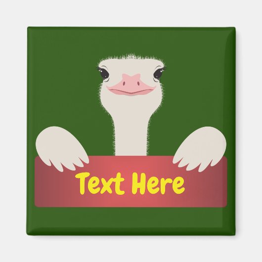 Strauß Banner Magnet (Vorne)