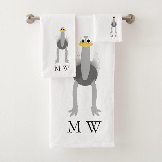 Strauß Design Monogramm Badhandtuch Set (Insitu)