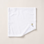 Strauß Design Monogramm Badhandtuch Set (Waschlappen)