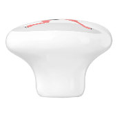 Strauß Design personalisiert Keramikknauf (Seitenansicht)
