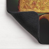 Strauß-Feder Fan, vom Grab von Tutankhamun Mousepad (Ecke)