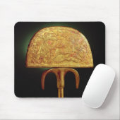 Strauß-Feder Fan, vom Grab von Tutankhamun Mousepad (Mit Mouse)