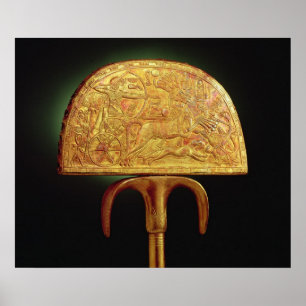Strauß-Feder Fan, vom Grab von Tutankhamun Poster