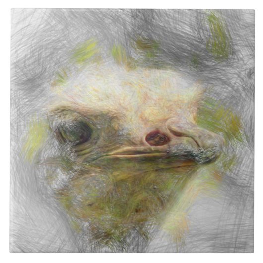 Strauß Fliese (Vorderseite)