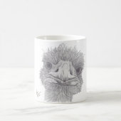 Strauß-Gesicht Kaffeetasse (Mittel)