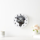 Strauß-Gesicht Runde Wanduhr (Zuhause)