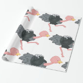 Strauß läuft geschenkpapier (Ungerollt)