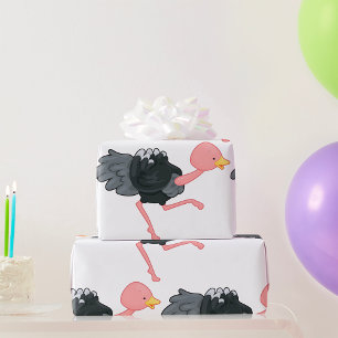 Strauß läuft geschenkpapier