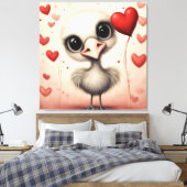 Strauß-Liebe 1 Leinwanddruck (Insitu (Schlafzimmer))