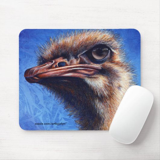 Strauß-Mausunterlage Mousepad (Mit Mouse)