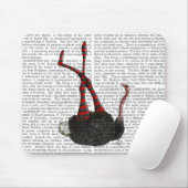 Strauß mit gestreiften Leggings Mousepad (Mit Mouse)