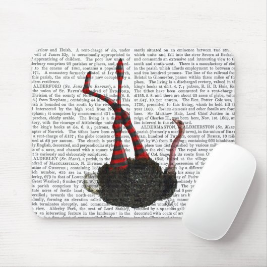 Strauß mit gestreiften Leggings Mousepad (Mit Mouse)