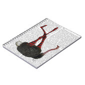 Strauß mit gestreiften Leggings Notizblock (Linke Seite)