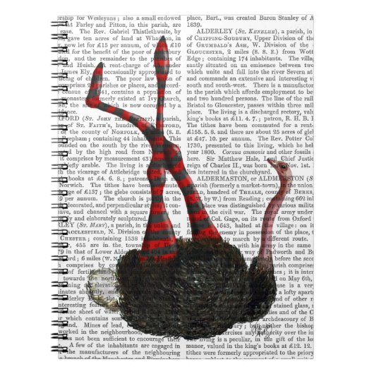 Strauß mit gestreiften Leggings Notizblock (Vorderseite)