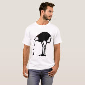 Strauß mit Kopf im Sand T-Shirt (Vorne ganz)