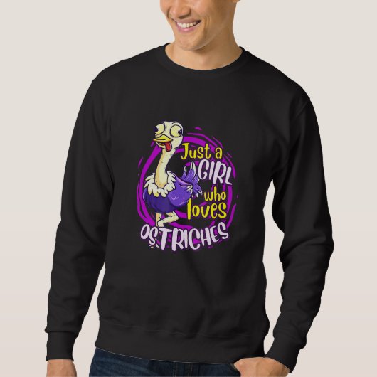 Strauß nur ein Mädchen, das Strauße Liebe Sweatshirt (Vorderseite)