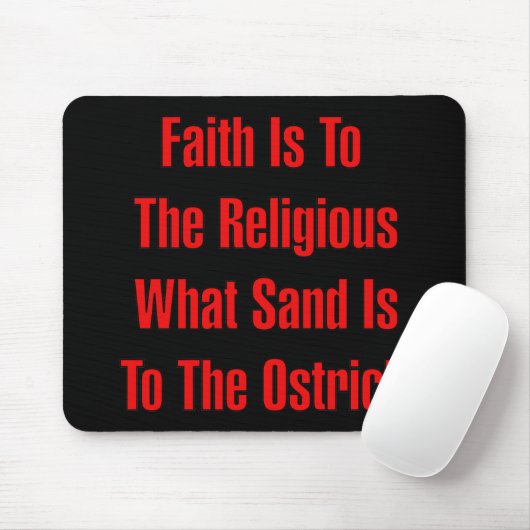Strauß-Religion Mousepad (Mit Mouse)
