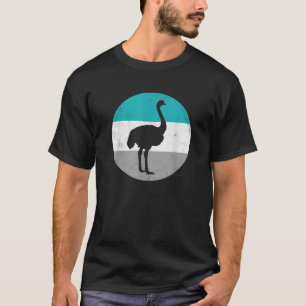 Strauß Retro-Geschenk für Männer Frauen Jungen Mäd T-Shirt