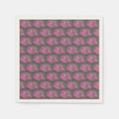 Strauß rosa Rosen Serviette (Vorderseite)