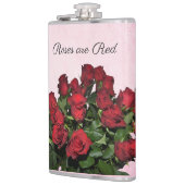 Strauß roter Rosen Flachmann (Links)