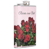 Strauß roter Rosen Flachmann (Rechts)