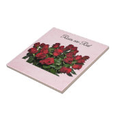 Strauß roter Rosen Fliese (Seite)