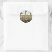 Strauß Runder Aufkleber (Tasche)