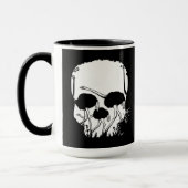 Strauß-Schädel-Illusion Tasse (Links)