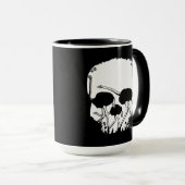 Strauß-Schädel-Illusion Tasse (VorderseiteRechts)