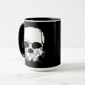 Strauß-Schädel-Illusion Tasse (Vorderseite Links)