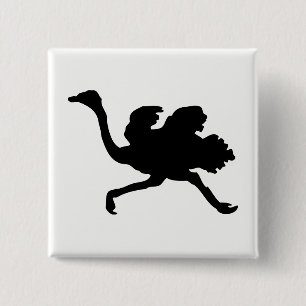 Strauß-Silhouette Button