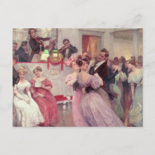 Strauß und Banner - The Ball, 1906 Postkarte (Vorderseite)