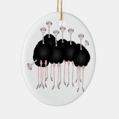 Strauß-Verzierung Keramikornament (Rechts)