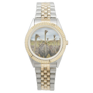 Strauß-Vogel Armbanduhr