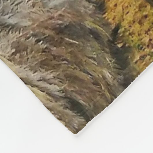 Strauß-Vogel Fleecedecke (Ecke)