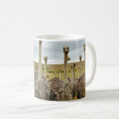 Strauß-Vogel Kaffeetasse (VorderseiteRechts)