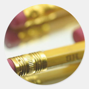 Strauß von Stiften Runder Aufkleber