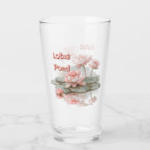 Sträußchen-Lotus-Teich Glas (Rückseite)