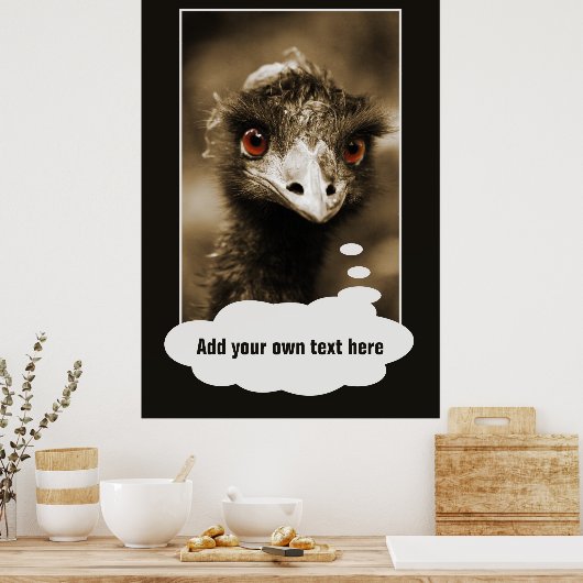 Strauße Aussehen benutzerdefiniertes Poster (Küche)