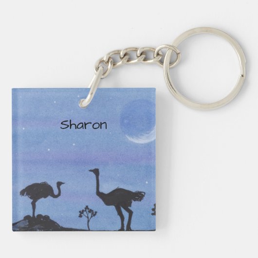 Strauße Schlüsselanhänger (Rückseite)