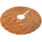 Strauße Skin Texture: Luxuriöses Tapete. Polyester Weihnachtsbaumdecke (Schrägansicht)