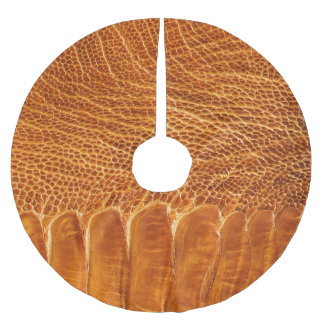 Strauße Skin Texture: Luxuriöses Tapete. Polyester Weihnachtsbaumdecke