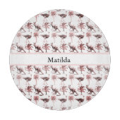 Strauße und Kängurus, kundenspezifisch Schneidebrett (Vorderseite)